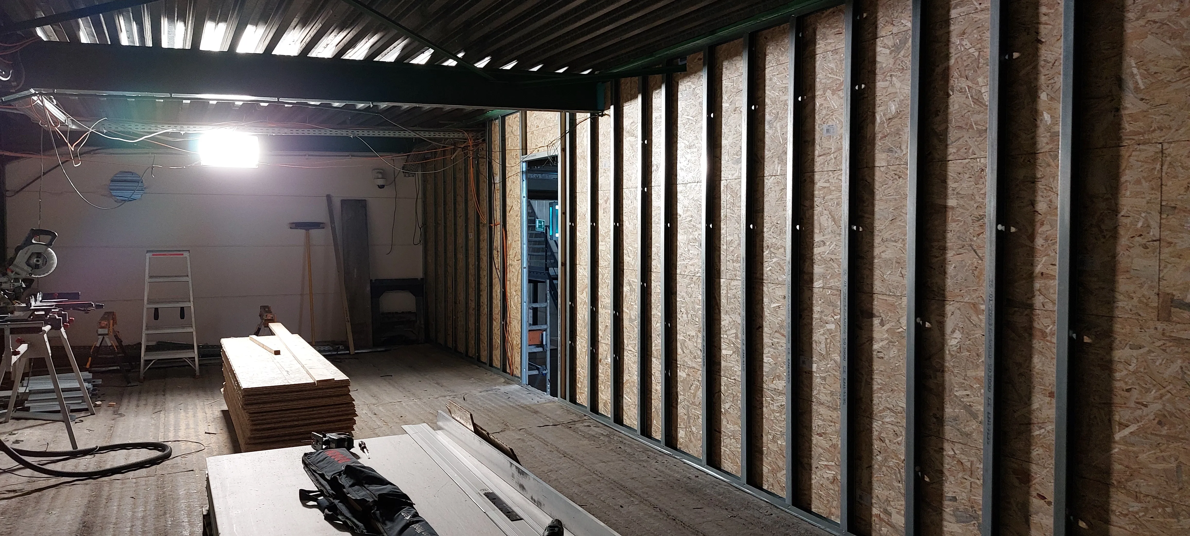 OSB versteviging achter gyproc