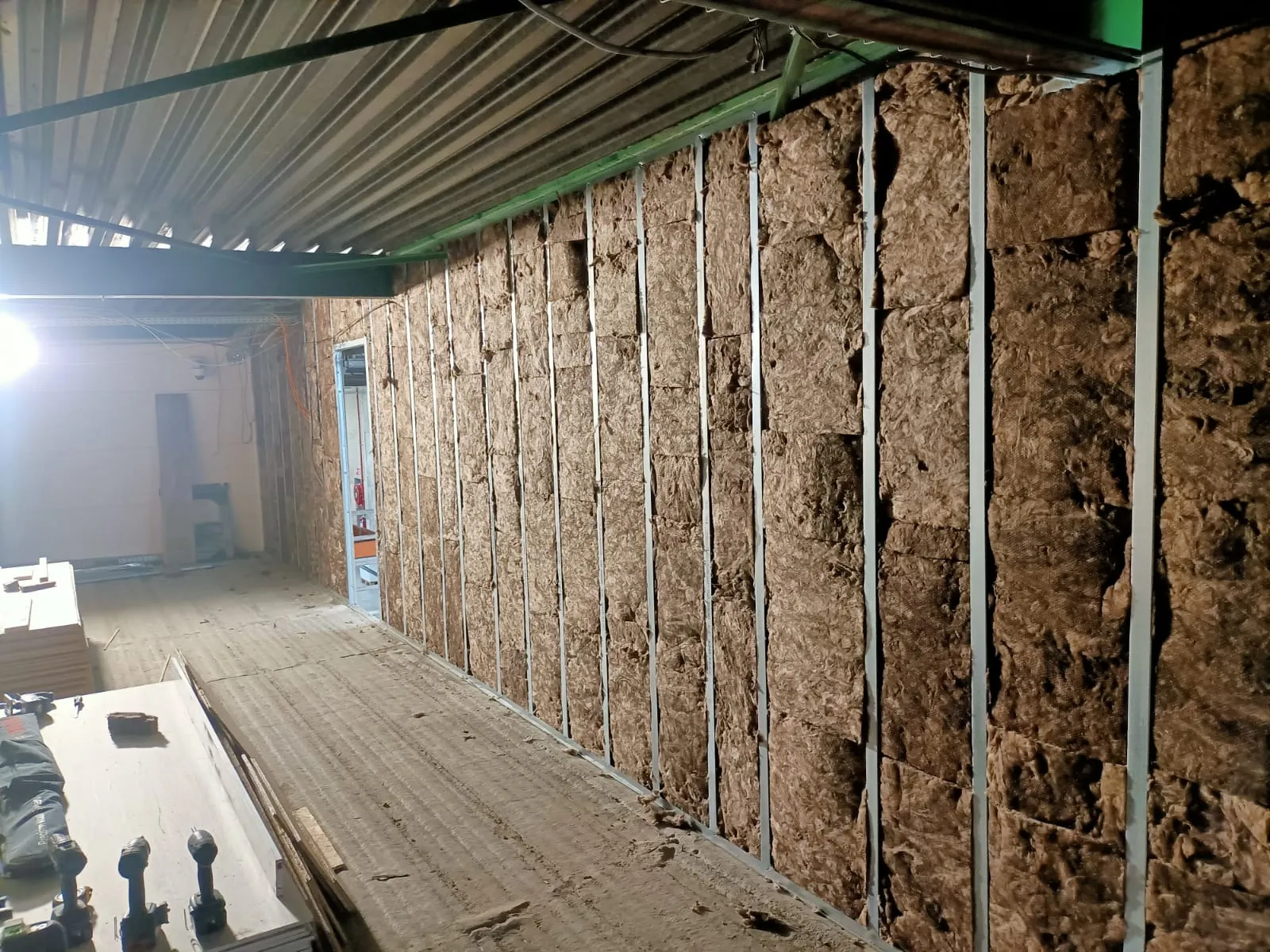 Akoestische isolatie in gyprocwand